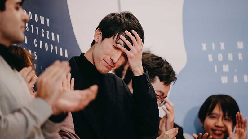 Eric Lu, moment ogłoszenia wyników