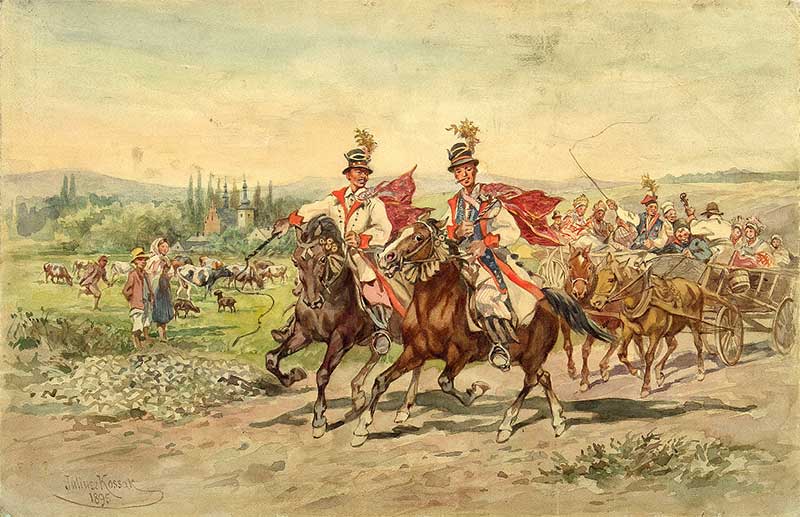 Juliusz Kossak, Wesele krakowskie