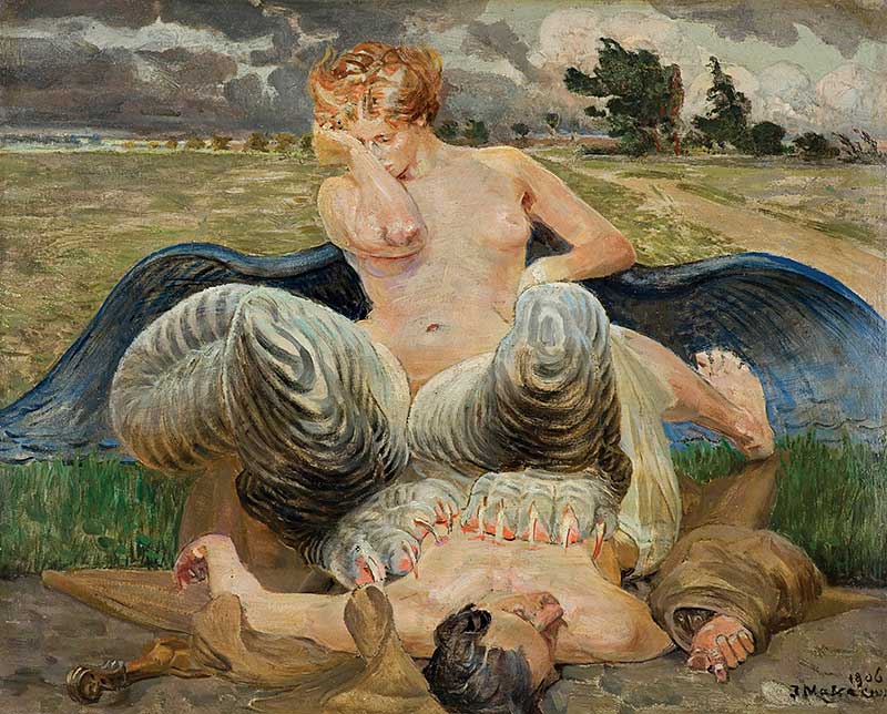 Jacek Malczewski, Artysta i Chimera, 1906