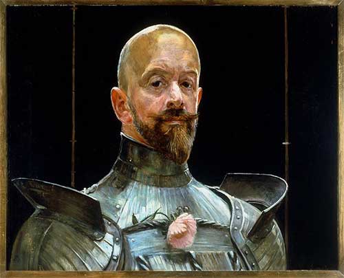 Jacek Malczewski, Autoportret w zbroi