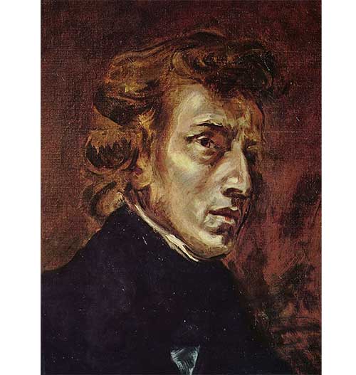 Eugène Delacroix, Portret Chopina, 1838