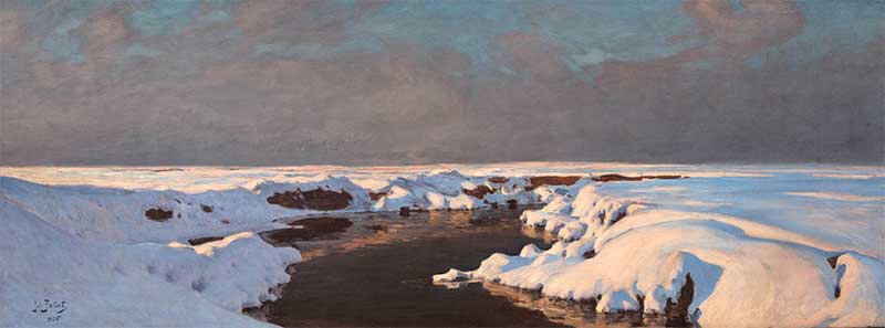 Julian Fałat, Śnieg, 1906