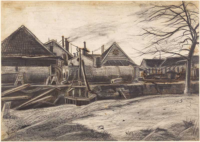 Vincent van Gogh, Fabryka, 1882