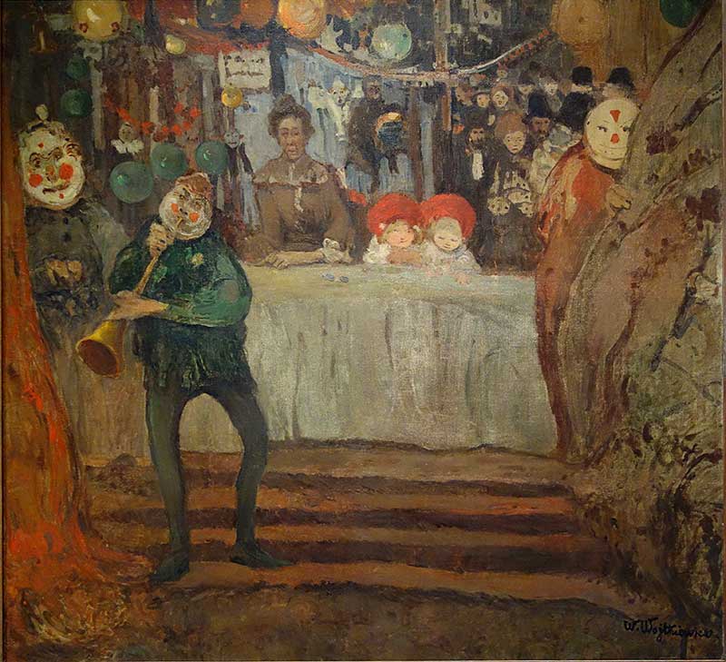 Witold Wojtkiewicz, Przed teatrzykiem / Cyrk. Grupa Pięciu - DlaKultury.pl