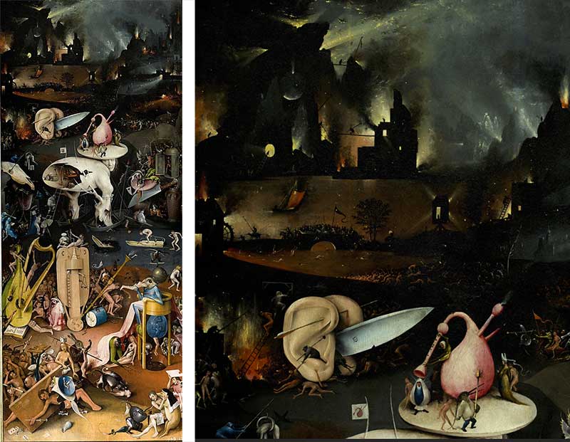 Piekło, Hieronim Bosch, Ogród rozkoszy ziemskich