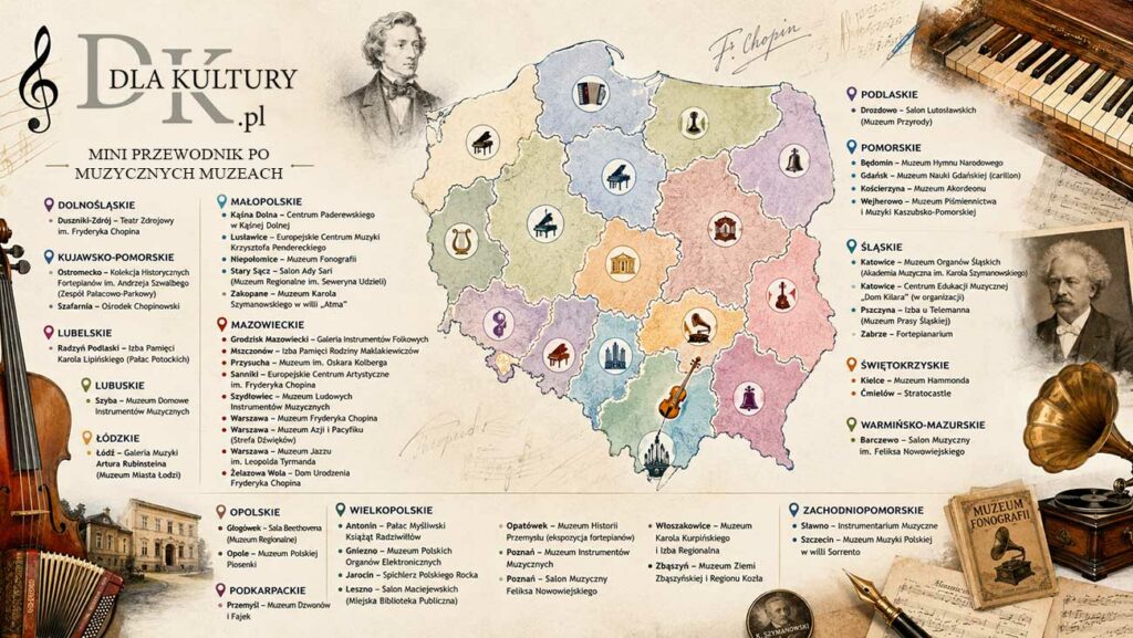 Muzyczny atlas Polski: artyści, instrumenty i ich muzea