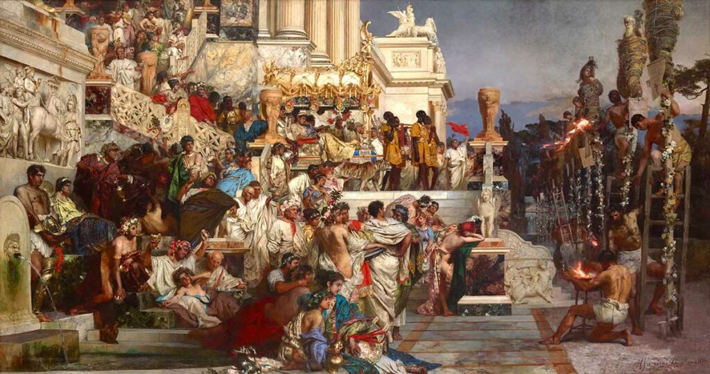 Henryk Siemiradzki, Pochodnie Nerona, 1876
