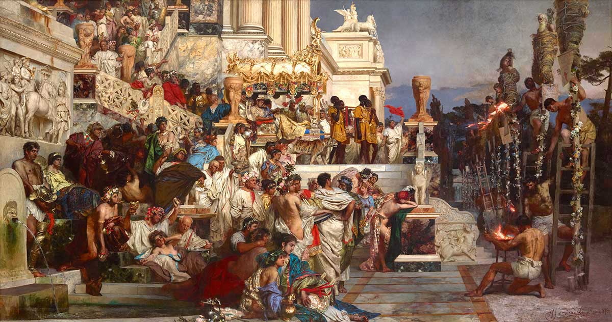Obraz, który wywołał sensację. Niezwykła historia „Pochodni Nerona”