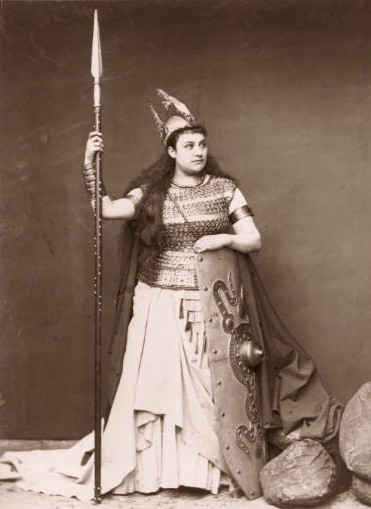 Amalie Materna jako Bruhilda, Bayreuth 1876