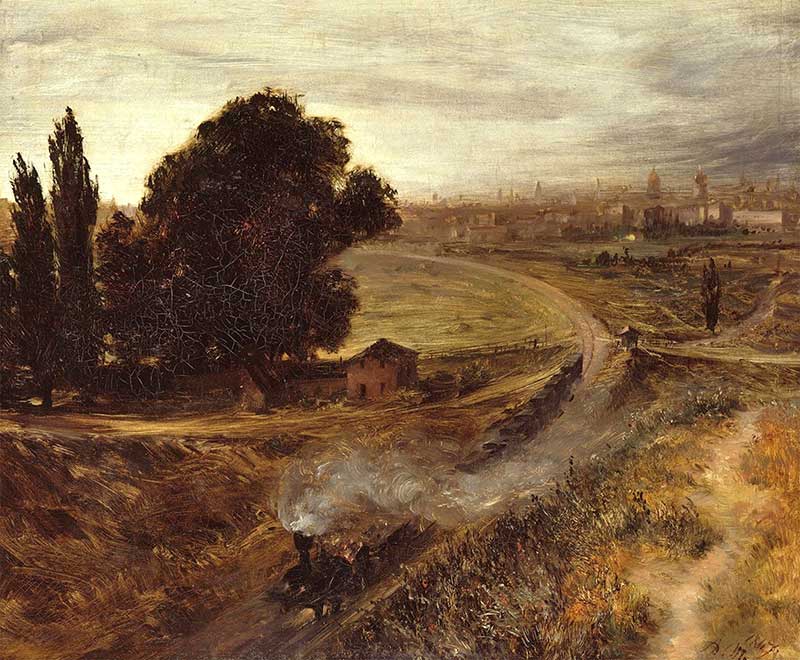 Adolph Menzel, Kolej berlińsko-poczdamska